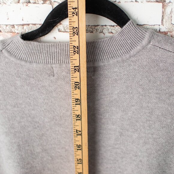 Philosophy Republic Clothing Women’s Large Sweater Gray “Ciao” Crewneck Pullover - Picture 6 of 7